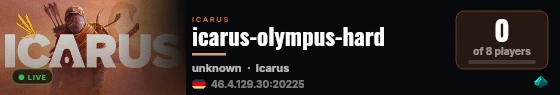 icarus-olympus-hard live status badge