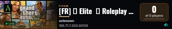 [FR] 🌴 Elite  🌴 Roleplay avec contenu exclusif → discord.gg/eliterps live status badge
