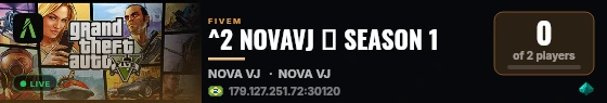 ^2 NOVAVJ ≫ SEASON 1 live status badge