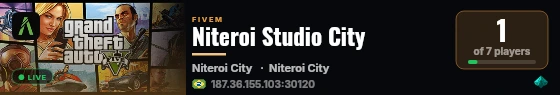 Niteroi Studio City live status badge