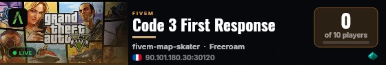Code 3 First Response live status badge