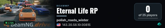 Eternal Life RP live status badge