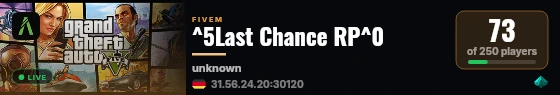 ^5Last Chance RP^0 live status badge