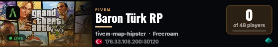 Baron Türk RP live status badge