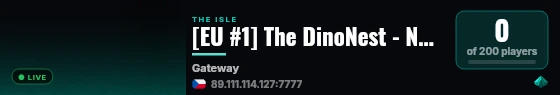 [EU #1] The DinoNest - NO RULES - 3x GROWTH live status badge