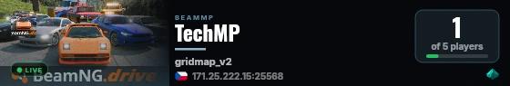 TechMP live status badge