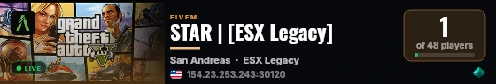STAR | [ESX Legacy] live status badge