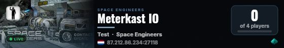 Meterkast IO live status badge
