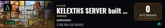 KELEXTHS SERVER built with FiveM Basic Server! live status badge