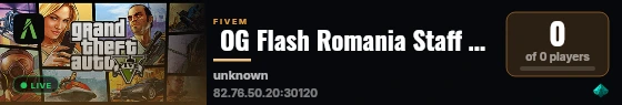  OG Flash Romania Staff free ✮ Medium RolePlay ✮ 30.000.000$ de început! ✮ Starter pack free! live status badge