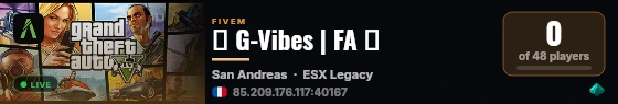 🌴 G-Vibes | FA 🌴 live status badge