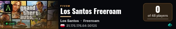 Los Santos Freeroam live status badge