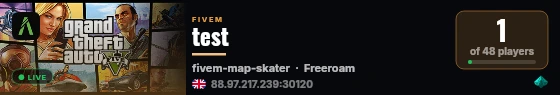 test live status badge