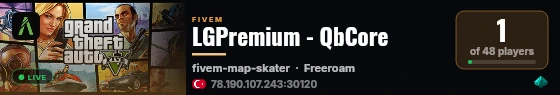 LGPremium - QbCore live status badge