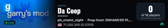 Da Coop live status badge