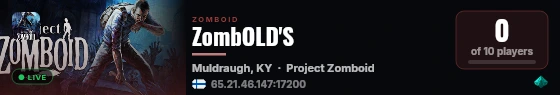 ZombOLD'S live status badge