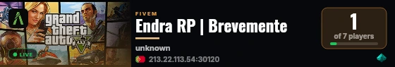 Endra RP | Brevemente live status badge