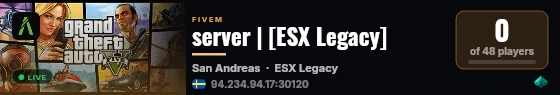 server | [ESX Legacy] live status badge