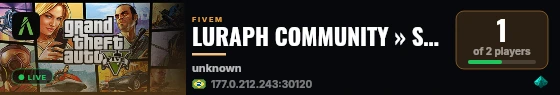 LURAPH COMMUNITY » SEASON 2 « live status badge
