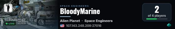 BloodyMarine live status badge