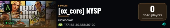 [ox_core] NYSP live status badge