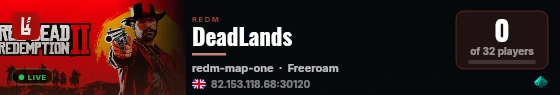 DeadLands live status badge