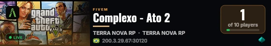 Complexo - Ato 2 live status badge