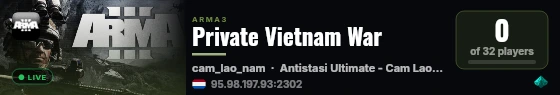 Private Vietnam War live status badge