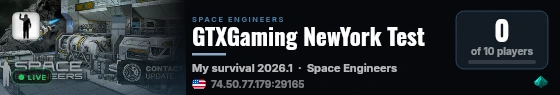 GTXGaming NewYork Test live status badge