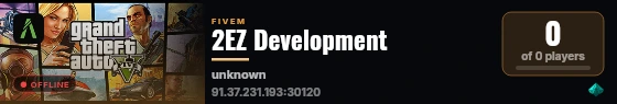 2EZ Development live status badge