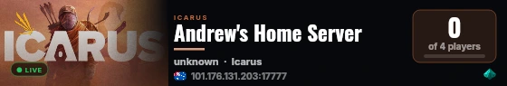 Andrew's Home Server live status badge