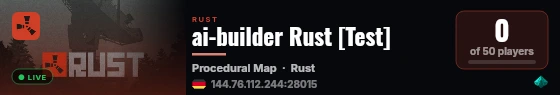 ai-builder Rust [Test] live status badge