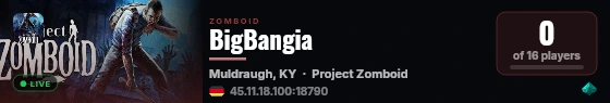 BigBangia live status badge