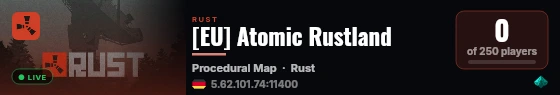 [EU] Atomic Rustland live status badge