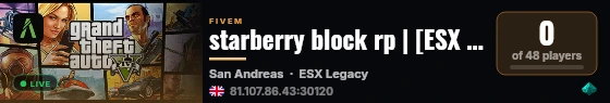 starberry block rp | [ESX Legacy] live status badge