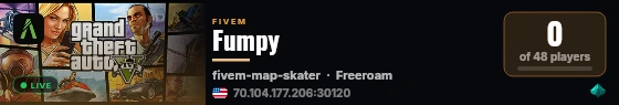 Fumpy live status badge