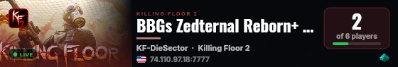 BBGs Zedternal Reborn+ Rougelike live status badge