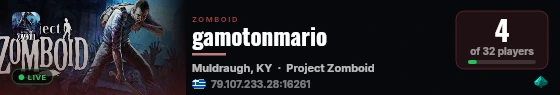 gamotonmario live status badge