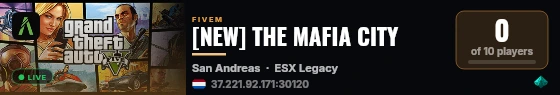 [NEW] THE MAFIA CITY live status badge