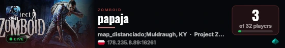 papaja live status badge