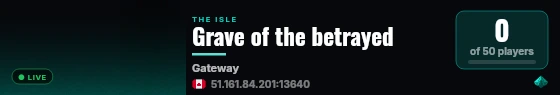Grave of the betrayed live status badge