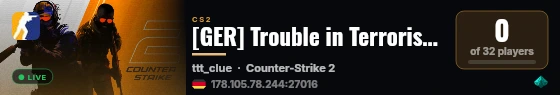 [GER] Trouble in Terrorist Town [TTT] Beta !stamm live status badge