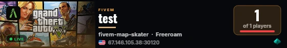 test live status badge