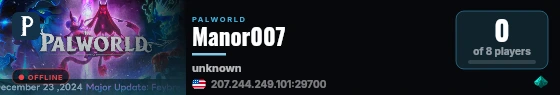 Manor007 live status badge