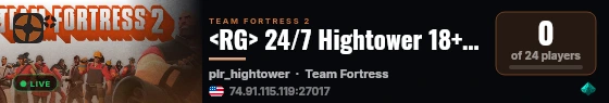 <RG> 24/7 Hightower 18+ | Geigertower | Chicago live status badge