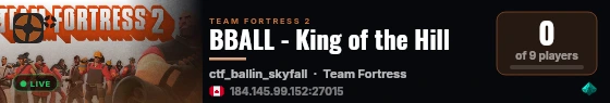 BBALL - King of the Hill live status badge