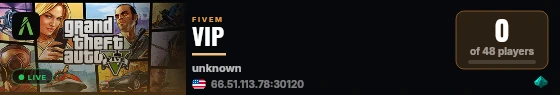VIP live status badge