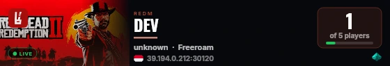 DEV live status badge