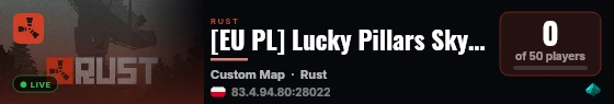 [EU PL] Lucky Pillars Sky Block | Lobby live status badge
