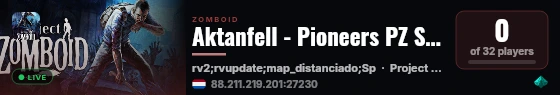 Aktanfell - Pioneers PZ Sunucusu live status badge